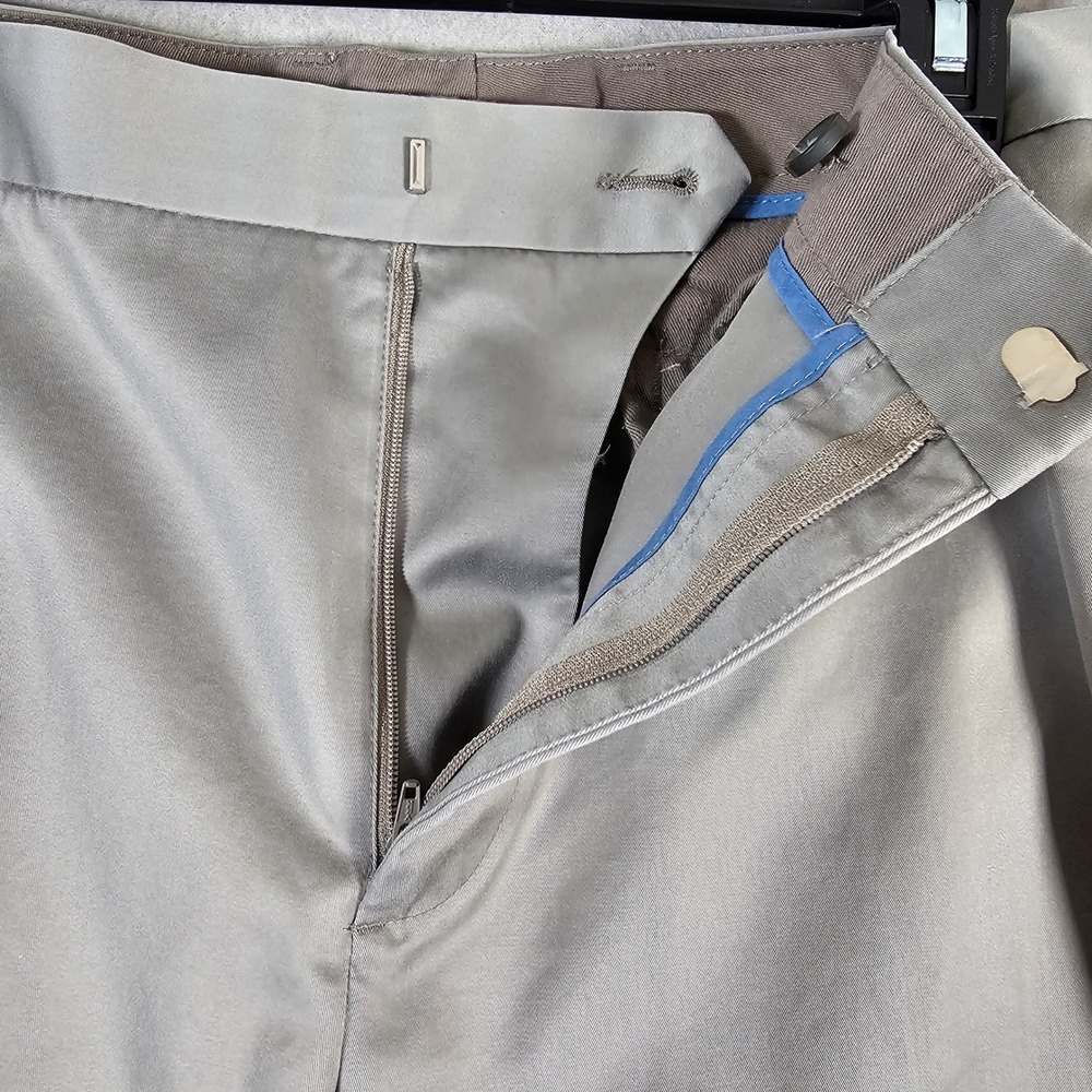 Bonobos Chino Pants Mens 36x34 Grey Straight Leg 100% Cotton‎ Flat Front - Picture 7 of 12
